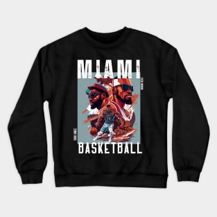 Miami heat basketball  vector graphic design Crewneck Sweatshirt